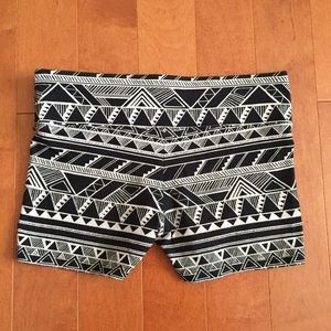 Victoria's Secret Aztec spandex shorts